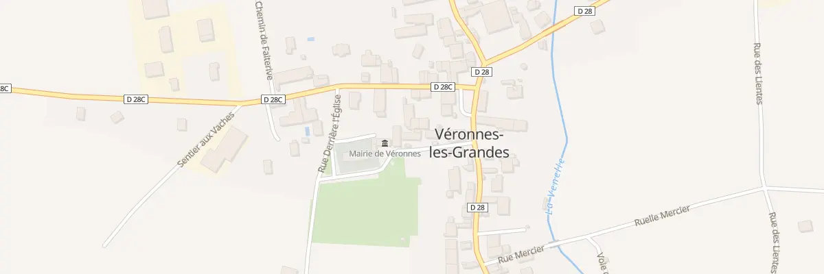 Plan du 4 Rue de l’Eglise à Véronnes