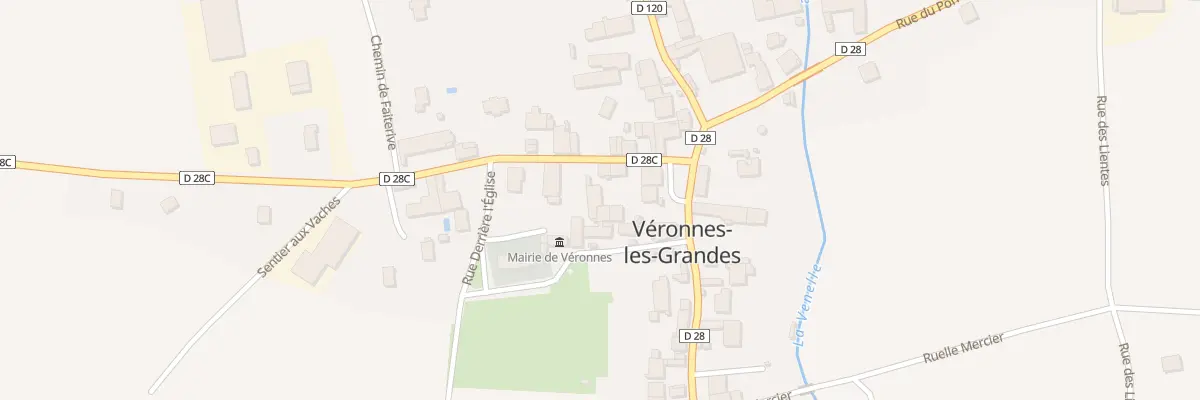 Plan du 1 Rue de Tilchatel à Véronnes