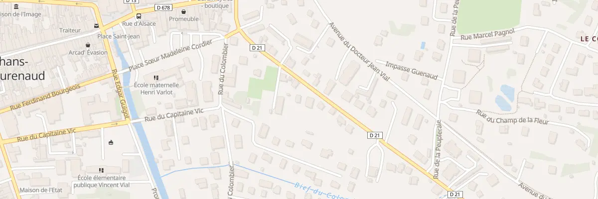 Plan du 14 Rue de Beaufort à Louhans-Châteaurenaud