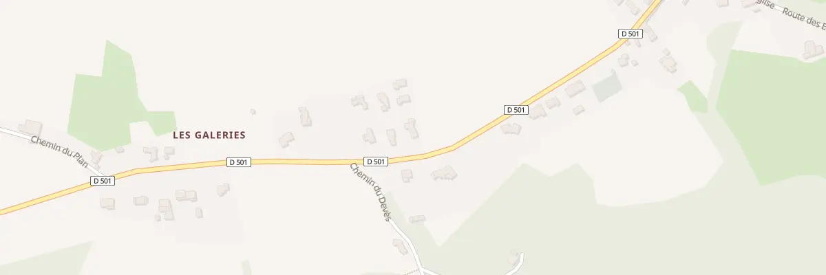 Plan du 320 Route des Amandiers à Curnier