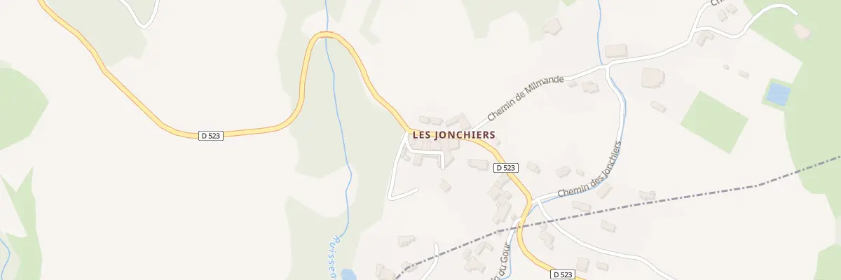 Plan du 5010 Les Jonchiers à Beauvoisin