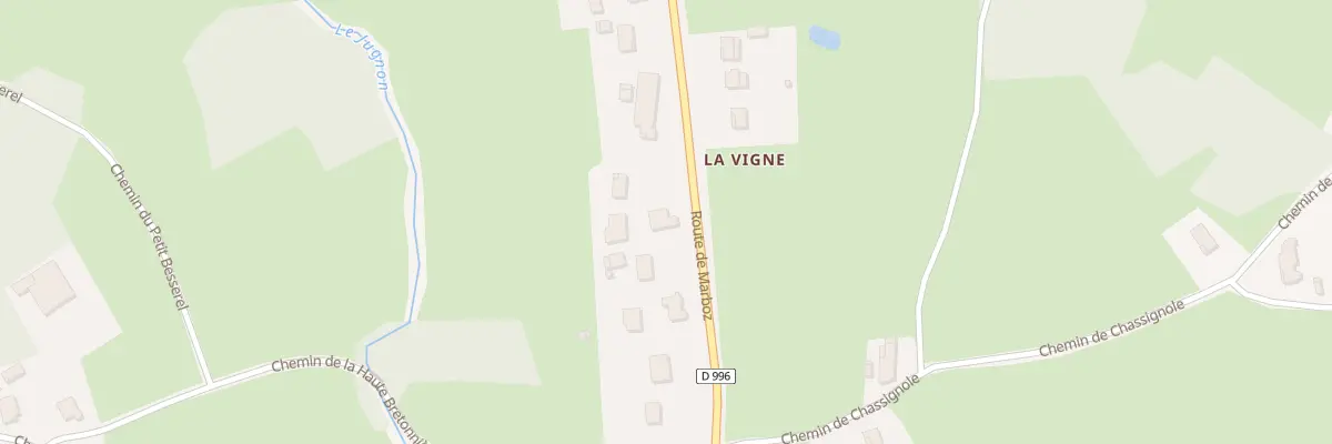 Plan du 2735B Rte de Marboz à Viriat