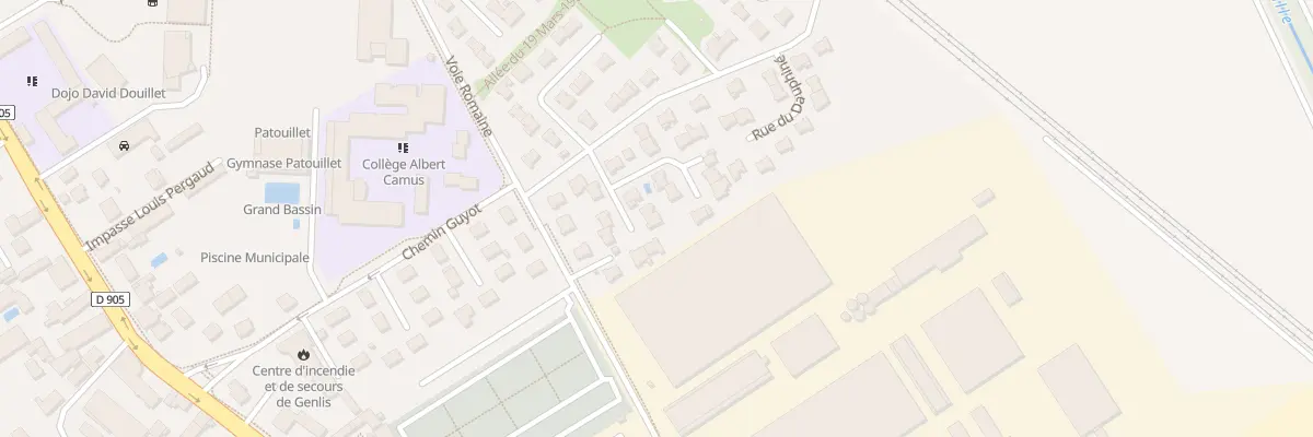 Plan du 1 Rue de Provence à Genlis