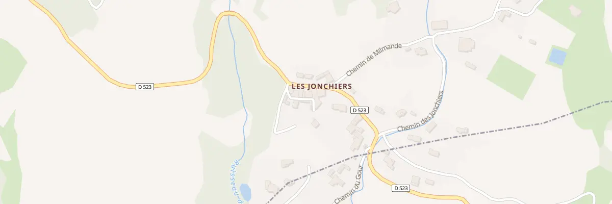 Plan du 5011 Les Jonchiers à Beauvoisin