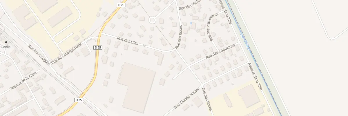 Plan du 8 Rue des Roses à Genlis