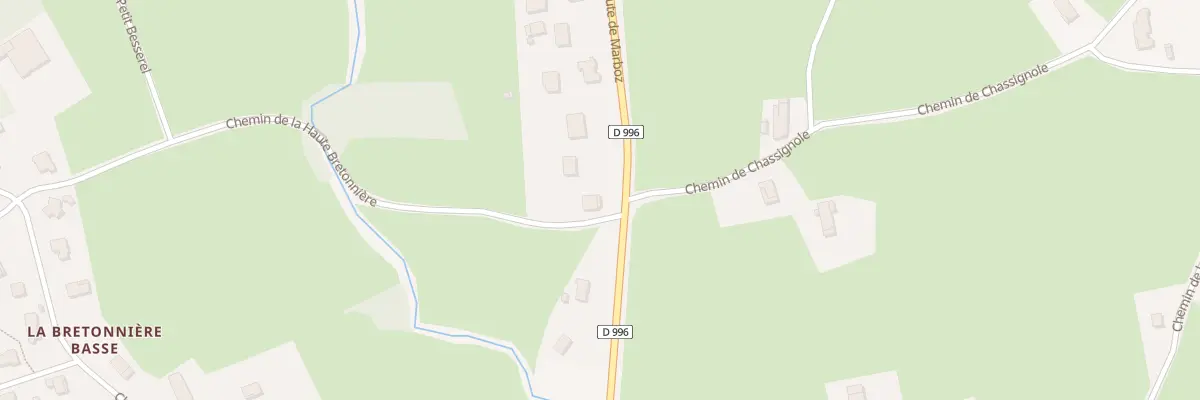 Plan du 2537 Rte de Marboz à Viriat