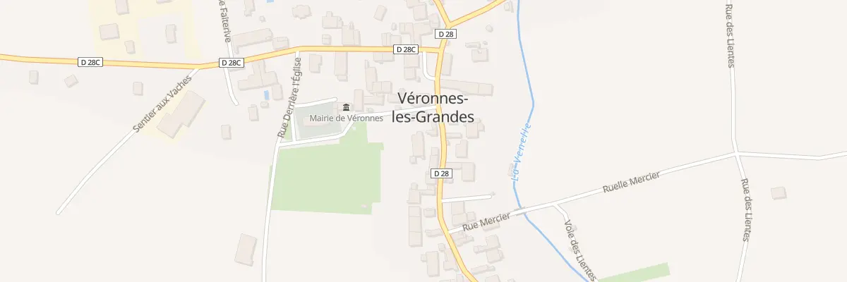 Plan du 8 Rue Entre Deux Villes à Véronnes