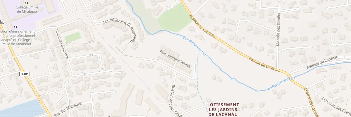 Plan du 9399 Rue Georges Seurat à Marignane