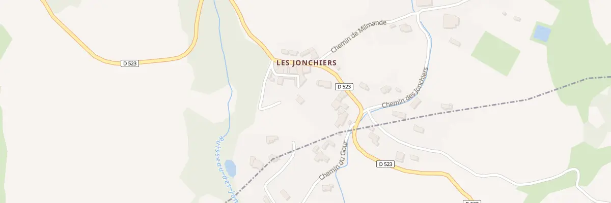 Plan du 5040 Les Jonchiers à Beauvoisin