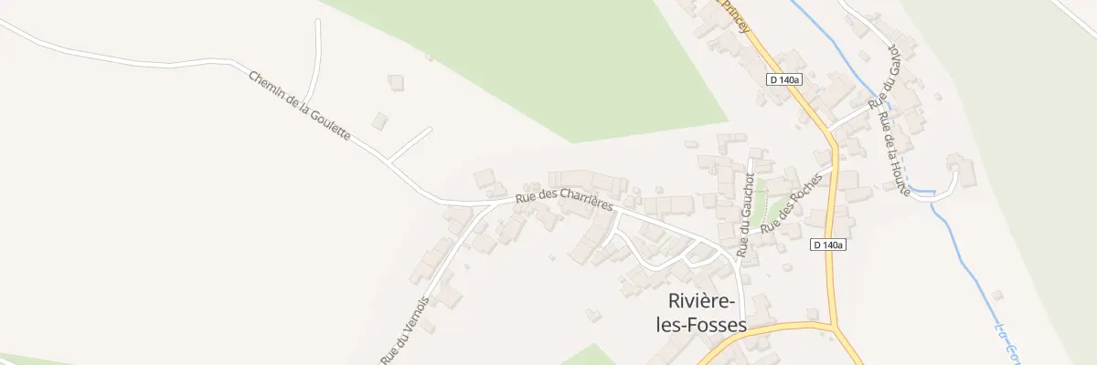 Plan du 22 Rue des Charrieres à Rivière-les-Fosses