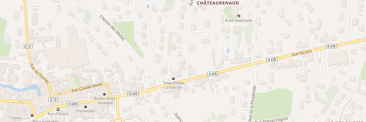 Plan du 3 Rue de la Mairie à Louhans-Châteaurenaud
