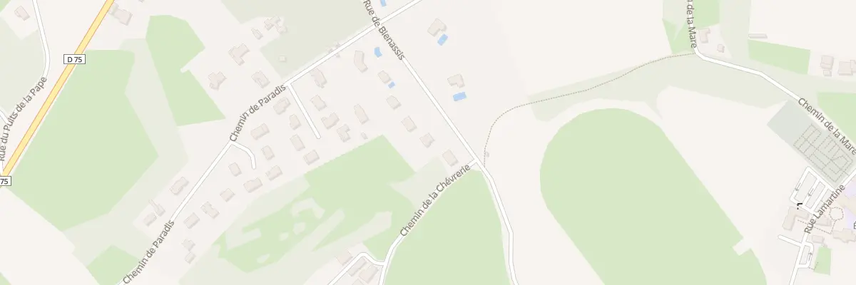 Plan du 5208 Paradis à Villemoirieu