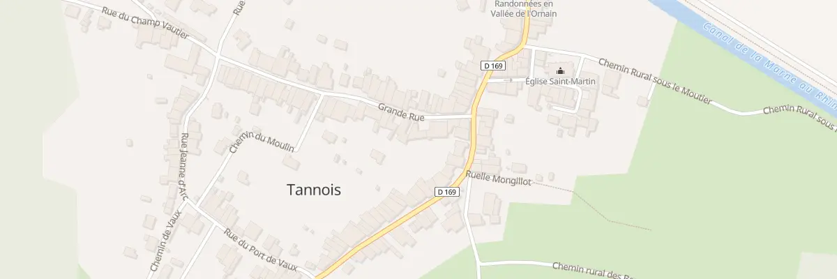Plan du 9 Grande Rue à Tannois