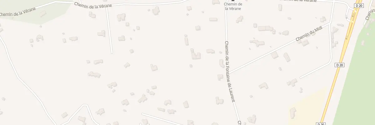 Plan du 9001 Che de la Verane à Velaux