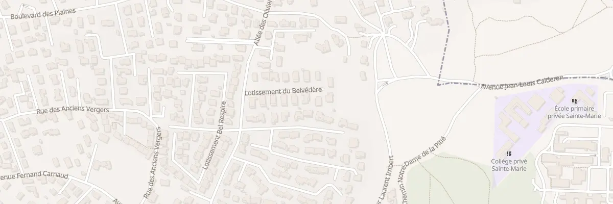 Plan du 42 All des Oliviers à Marignane