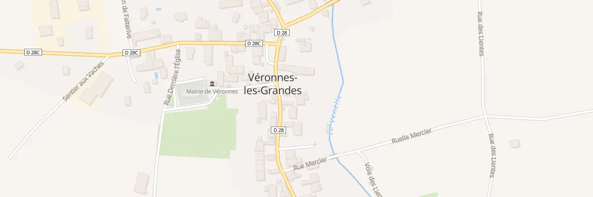 Plan du 5 Rue Entre Deux Villes à Véronnes
