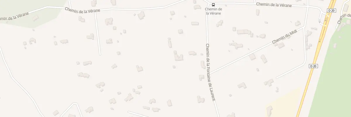 Plan du 9718 Che de la Verane à Velaux