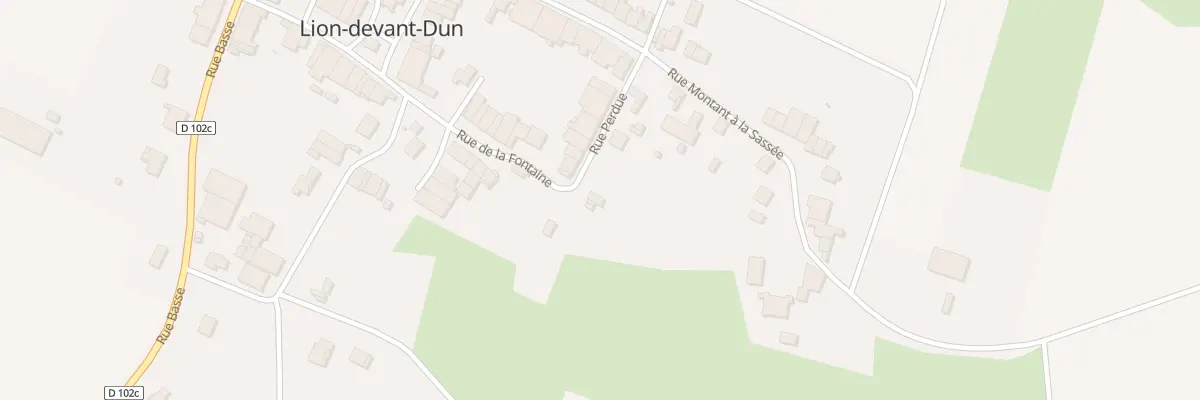 Plan du 2 Rue Perdue à Lion-devant-Dun