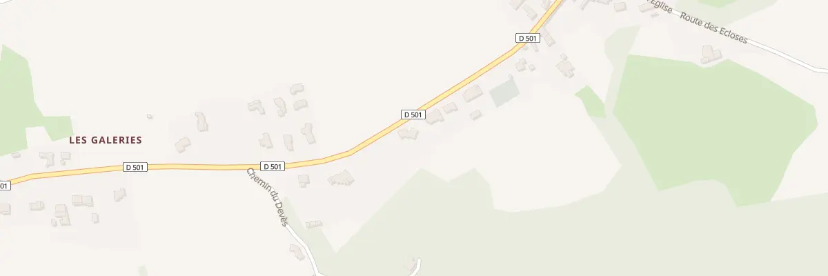 Plan du 185 Route des Amandiers à Curnier