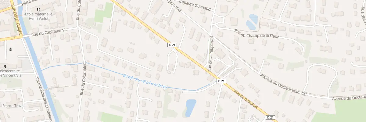 Plan du 28 Rue de Beaufort à Louhans-Châteaurenaud
