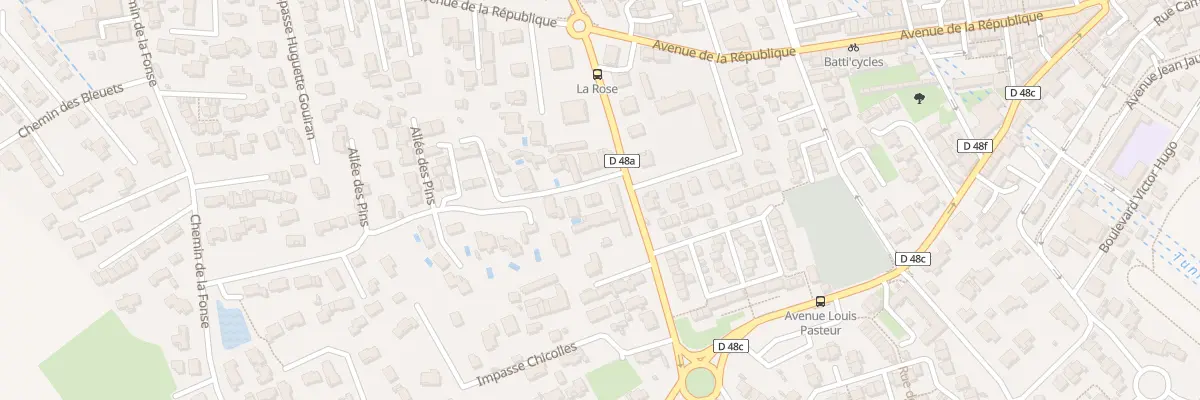 Plan de Av Joliot Curie à Gignac-la-Nerthe