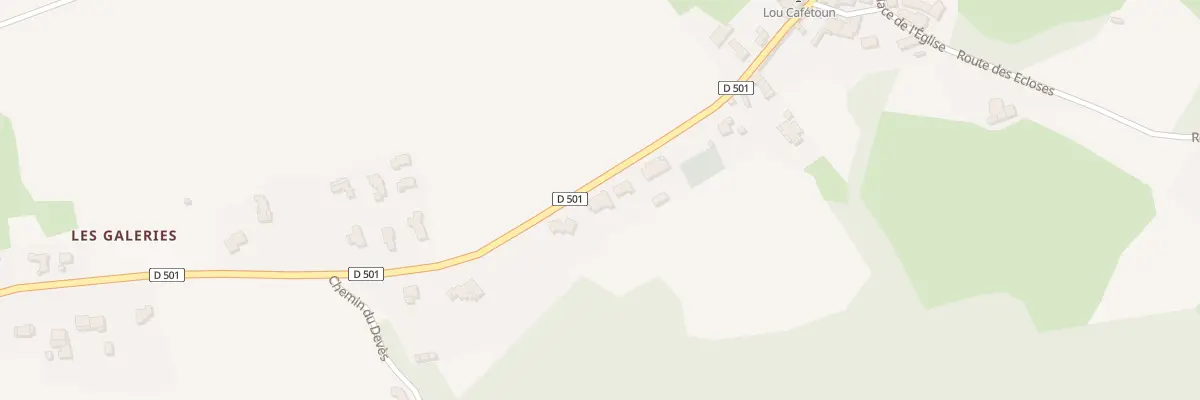 Plan du 155 Route des Amandiers à Curnier