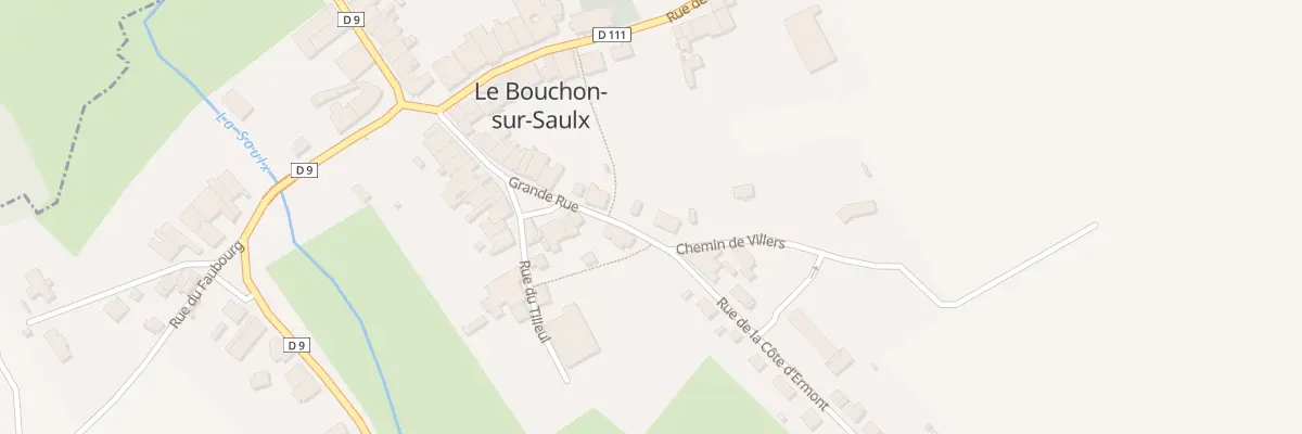 Plan du 25 Gr Grande Rue au Bouchon-sur-Saulx