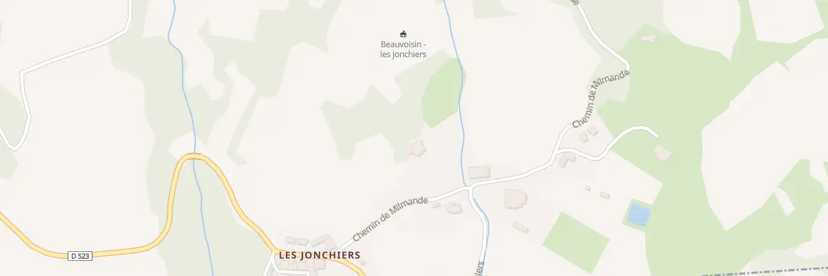 Plan du 5033 Les Jonchiers à Beauvoisin