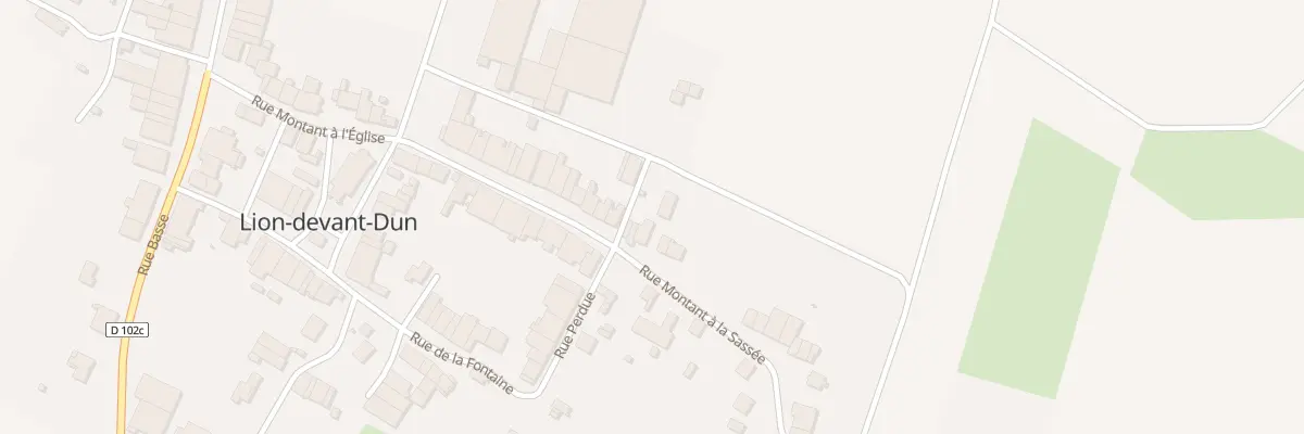 Plan du 3 Rue Montant à la Sassée à Lion-devant-Dun