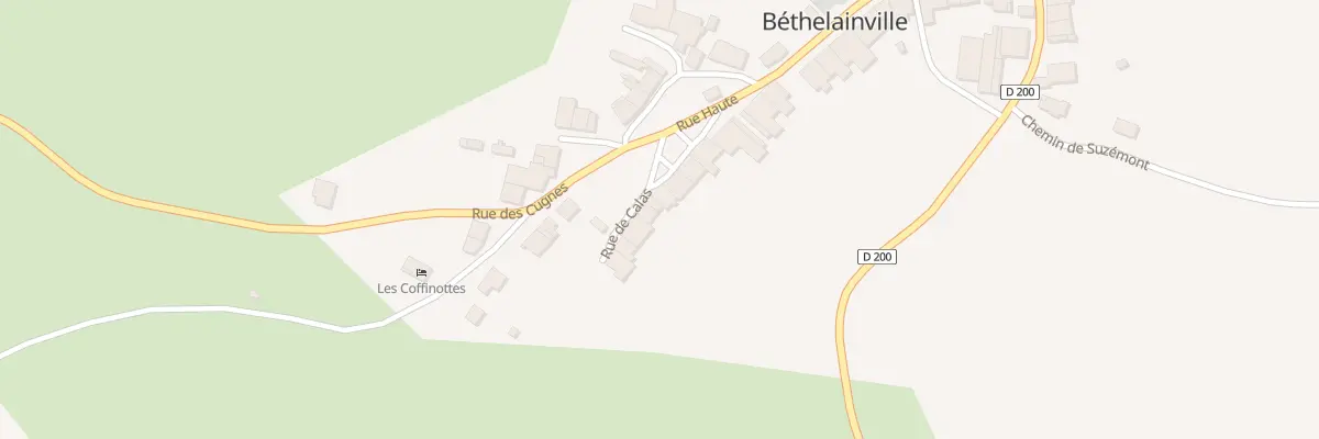Plan du 9981 Rue de Calas à Béthelainville