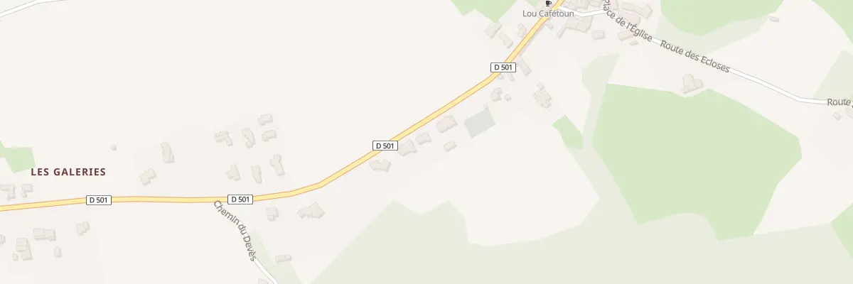 Plan du 135 Route des Amandiers à Curnier