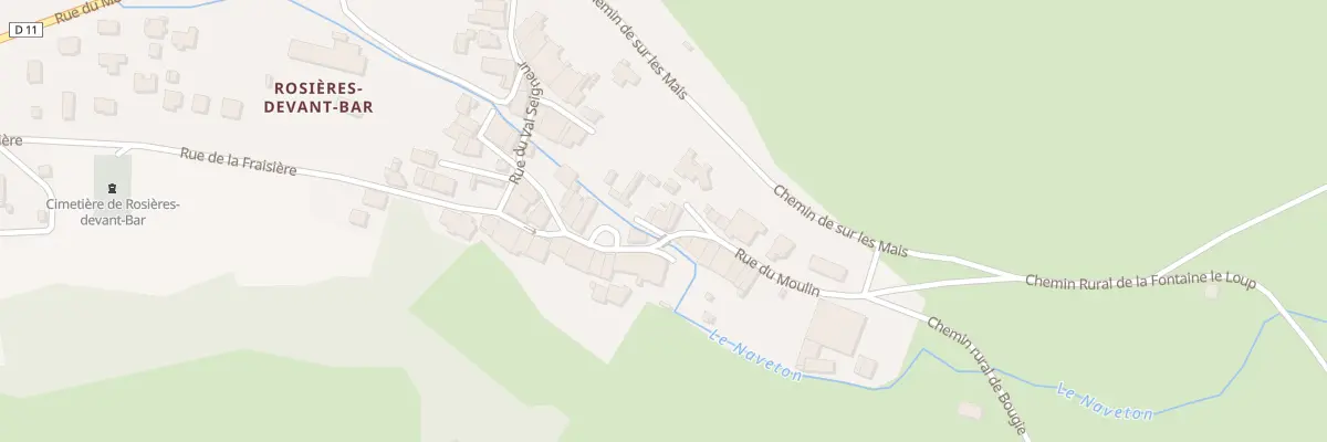 Plan du 11 Rue du Moulin à Naives-Rosières