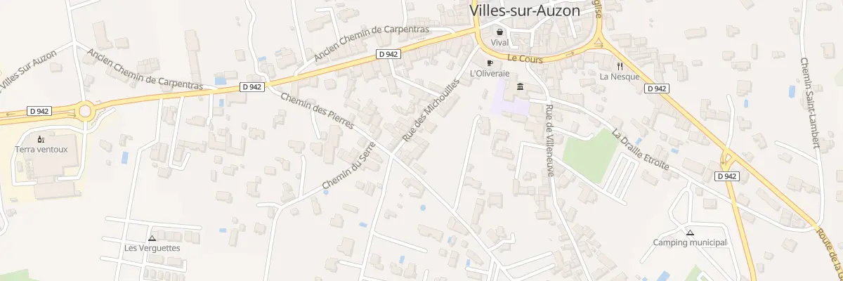 Plan du 129A Rue des Michouilles à Villes-sur-Auzon