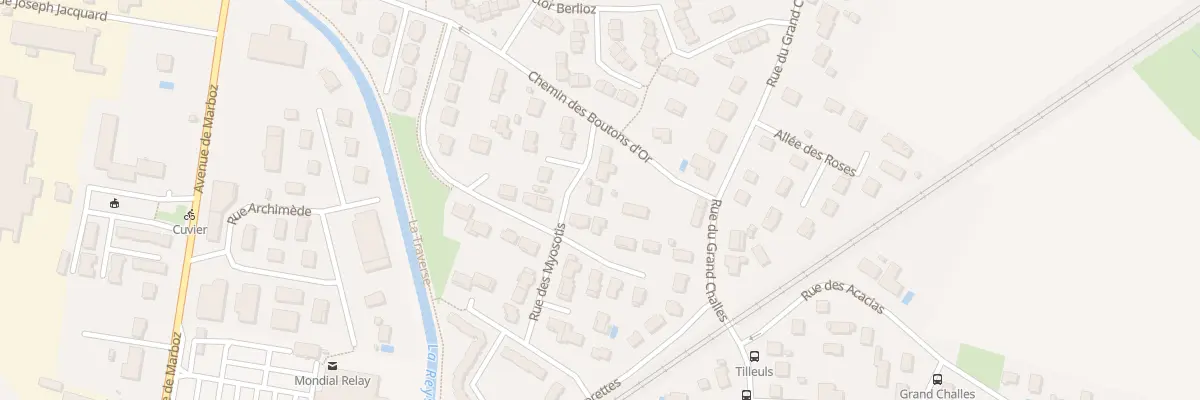 Plan du 12 Rue des Myosotis à Bourg-en-Bresse