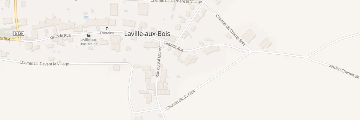 Plan du 37 Rue Grande à Laville-aux-Bois