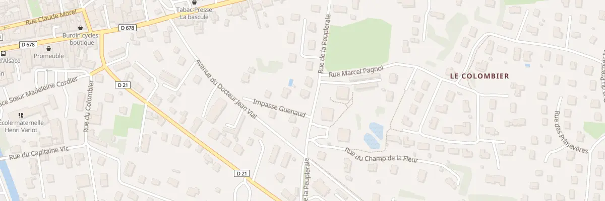 Plan du 12 Rue de la Peupleraie à Louhans-Châteaurenaud