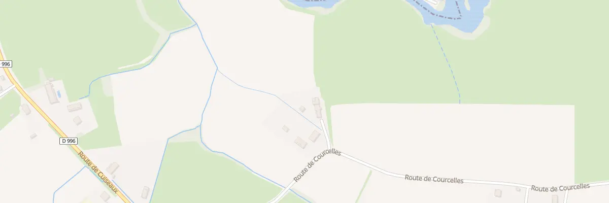 Plan du 295 Rte de Courcelles à Bruailles
