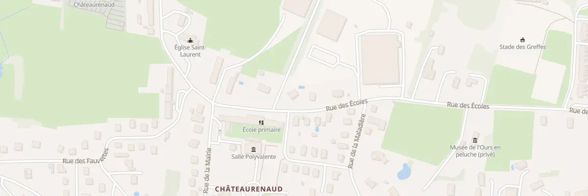 Plan du 3 Rue des Écoles à Louhans-Châteaurenaud