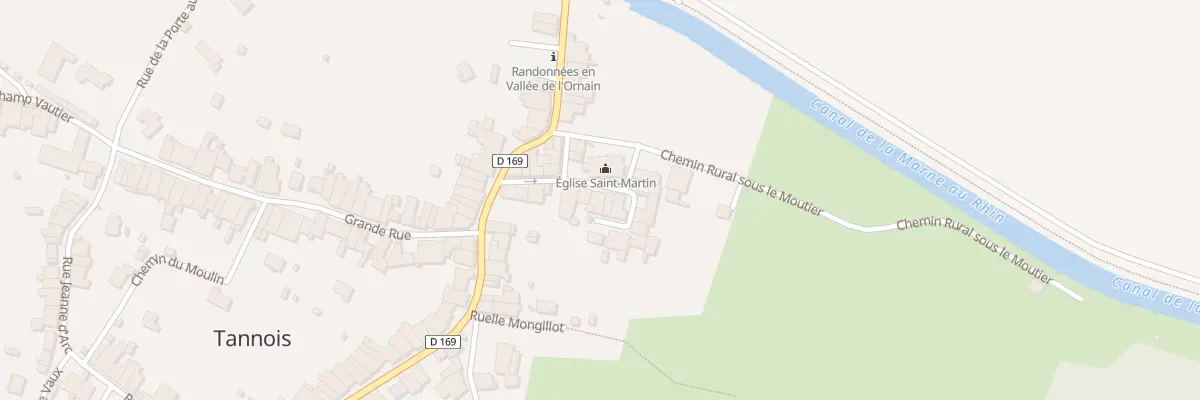 Plan du 8 Rue de l’Eglise à Tannois