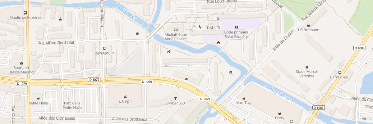 Plan du 6 Rue Antoine de Saint-exupéry à Bourg-en-Bresse
