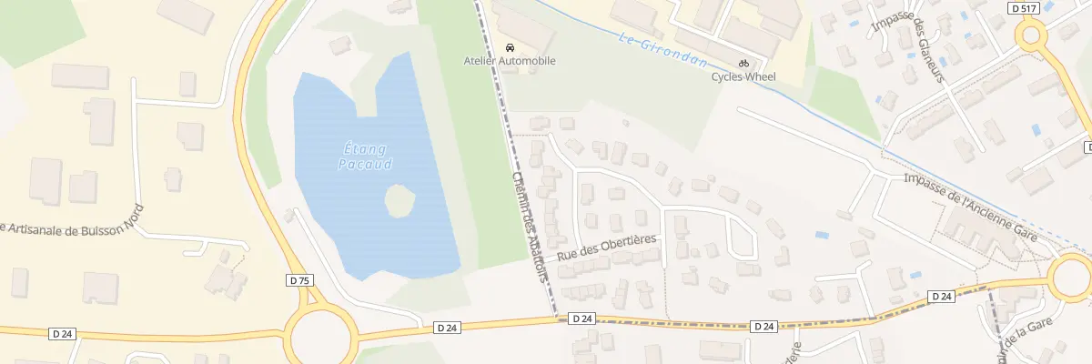 Plan du 8 Rue des Obertieres à Crémieu
