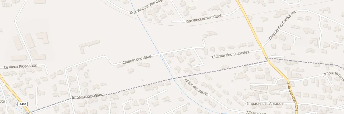 Plan du 9078 Che des Vians à Marignane