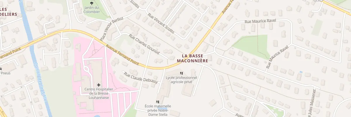 Plan du 6 Rue Charles Gounod à Louhans-Châteaurenaud