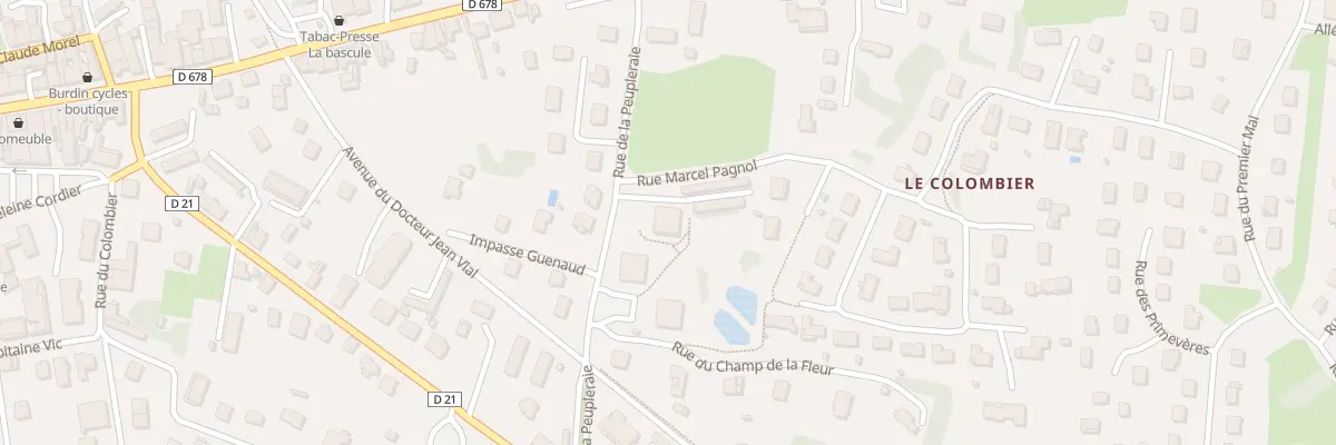 Plan du 9 Rue de la Peupleraie à Louhans-Châteaurenaud