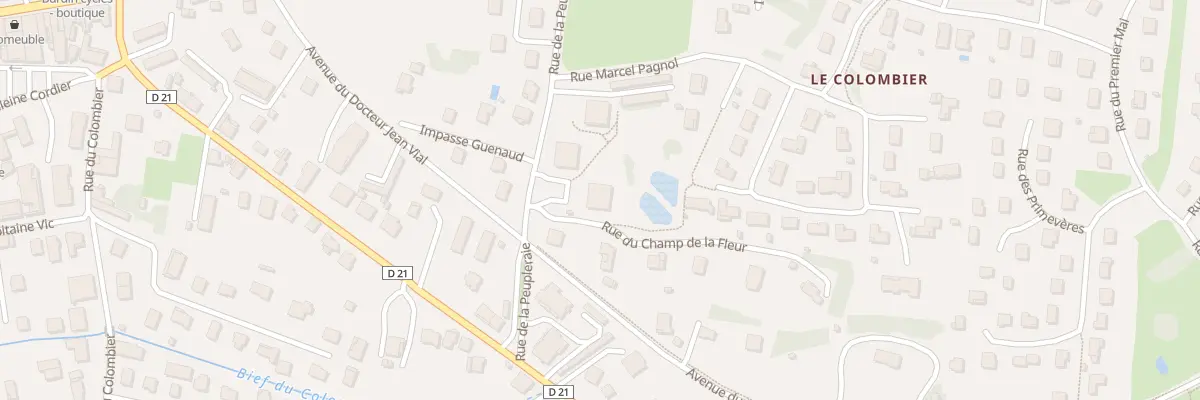 Plan du 1 Rue du Champ de la Fleur à Louhans-Châteaurenaud
