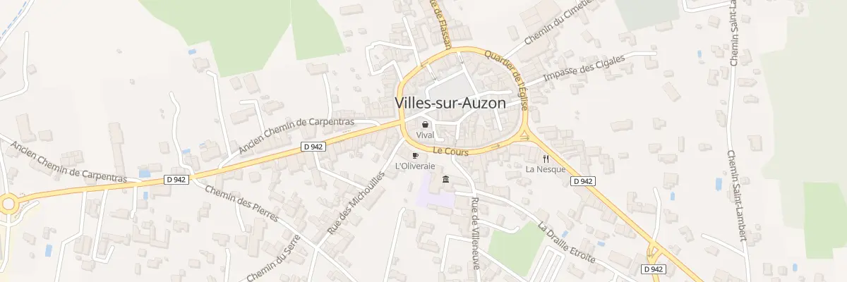 Plan du 9 Crs Le Cours à Villes-sur-Auzon