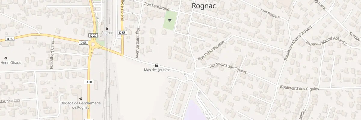 Plan du 9499 Bd de Vallat de la Chapelle à Rognac