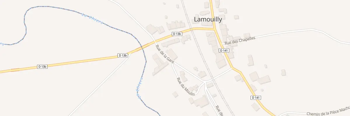 Plan du 1 Rue de la Gare à Lamouilly