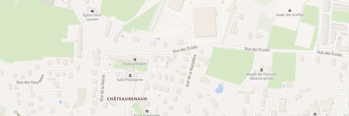 Plan du 8 Rue des Écoles à Louhans-Châteaurenaud