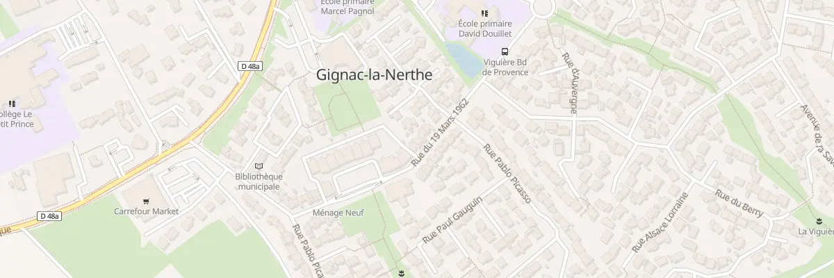 Plan du 14 Rue du 19 Mars 1962 à Gignac-la-Nerthe